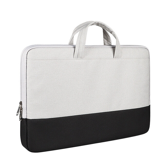 Case2go - Laptoptas 15.6 Inch  - Schooltas - Extra vakken - Incl Reisband - Zwart