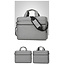 Case2go - Laptoptas 15.6 Inch - Schooltas - Extra vakken - Met Verstelbare Schouderband - Grijs