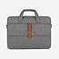 Case2go - Laptoptas 15.6 Inch - Schooltas - Met Extra Voorvak - Met Verstelbare Schouderband - Grijs