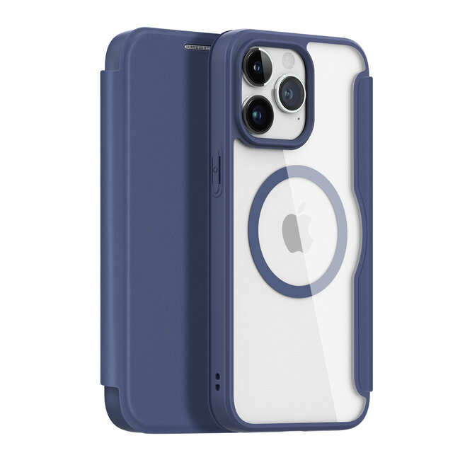 Dux Ducis - iPhone 15 Pro Max Hoesje - Geschikt voor Magsafe - Book Case - Blauw