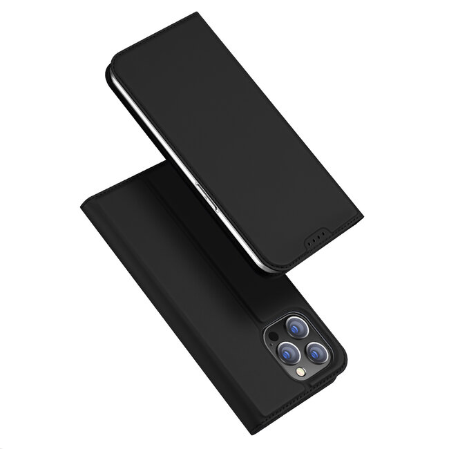 Dux Ducis - Telefoon Hoesje geschikt voor de iPhone 15 Pro - Skin Pro Book Case - Zwart
