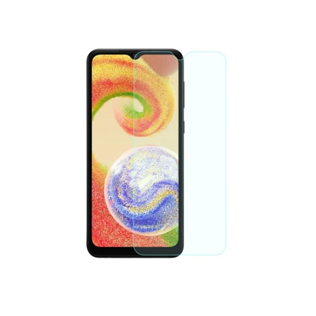 Screenprotector voor Samsung Galaxy A04 - Case Friendly - Gehard Glas - Transparant
