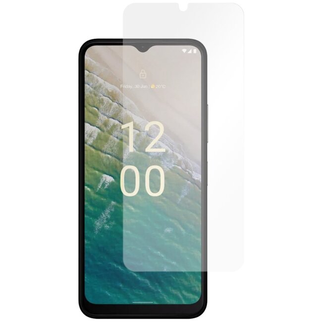 Screenprotector voor Nokia C32 - Case Friendly - Gehard Glas - Transparant
