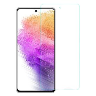 Case2go Case2go - Screenprotector geschikt voor Samsung Galaxy A73 5G - Case Friendly - Gehard Glas - Transparant