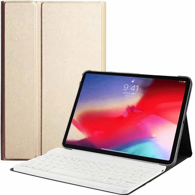 iPad Pro 11 2020 hoes - Bluetooth Toetsenbord hoes - Goud