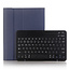Case2go - Tablet Toetsenbord Hoes geschikt voor Apple iPad 10.2 inch 2019 / 2020 / 2021- Keyboard Case met Stylus Pen Houder - Blauw