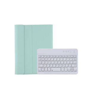 Case2go - Bluetooth Toetsenbord Hoes geschikt voor de Apple iPad Mini 2021 - QWERTY - iPad Hoes met Stylus Pen Houder - Licht Groen