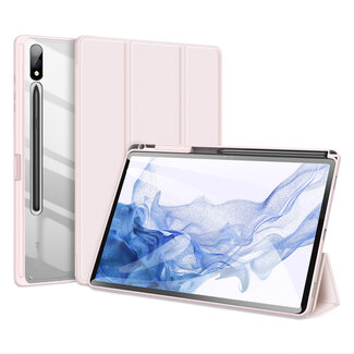 Dux Ducis Dux Ducis - Tablet hoes geschikt voor Samsung Galaxy Tab S9 Plus (2023) - Toby Series - Auto Sleep/Wake functie - Tri-Fold Book Case - Roze
