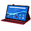 Case2go - Hoes voor Lenovo Tab M10 HD Gen 2 (TB-X306X) - Business Wallet Book Case - Met pasjeshouder - Rood