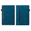Case2go - Hoes voor Samsung Galaxy Tab S7 Plus (2020) - Business Wallet Book Case - Met pasjeshouder - Donker Blauw
