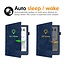 Case2go - E-reader hoes voor Pocketbook Inkpad 4 - Sleepcover - Auto/Wake functie - Met handstrap - Witte Bloesem