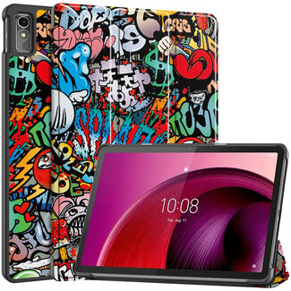 Tablet hoes geschikt voor de Lenovo Tab M10 5G - Graffiti