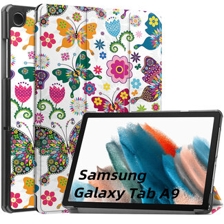 Cover2day Tablet hoes geschikt voor de Samsung Galaxy Tab A9 (2023) 8 inch - Vlinders