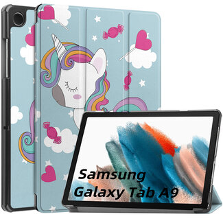 Cover2day Tablet hoes geschikt voor de Samsung Galaxy Tab A9 (2023) 8 inch - Eenhoorn