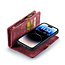 CaseMe - Telefoonhoesje geschikt voor Apple iPhone 15 Pro - 2 in 1 Book Case en Back Cover - Roze