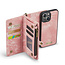 CaseMe - Telefoonhoesje geschikt voor Apple iPhone 15 - 2 in 1 Book Case en Back Cover - Licht Roze