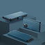 CaseMe - Hoesje geschikt voor iPhone 15 Plus - Retro Wallet Book Case - Met Magnetische Sluiting - Blauw