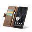 CaseMe - Hoesje geschikt voor Google Pixel 8 Pro - Retro Wallet Book Case - Met Magnetische Sluiting - Bruin