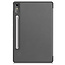 Case2go - Tablet hoes voor Lenovo Tab P12 - Tri-Fold Book Case - Auto/Wake functie - Grijs