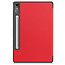Case2go - Tablet hoes voor Lenovo Tab P12 - Tri-Fold Book Case - Auto/Wake functie - Rood