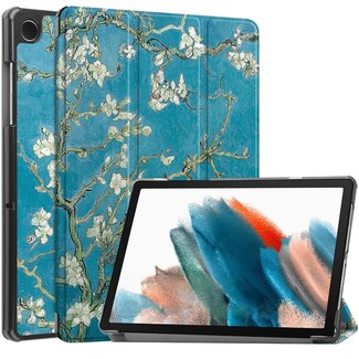 Cover2day Tablet hoes geschikt voor de Samsung Galaxy Tab A9 Plus (2023) 11 inch - Witte bloesem