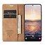 CaseMe - Telefoonhoesje geschikt voor Samsung Galaxy S23 FE - Wallet Book Case - Met Magnetische Sluiting - Bruin