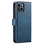 CaseMe - Telefoonhoesje geschikt voor iPhone 15 - Bookcover - Met Afneembare Magneet-backcase - Ming Serie - Blauw