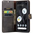 CaseMe - Telefoonhoesje geschikt voor Samsung Galaxy S23 FE - Bookcover - Met Afneembare Magneet - Backcase - Ming Serie - Grijs