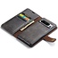 CaseMe - Telefoonhoesje geschikt voor Samsung Galaxy S23 FE - Bookcover - Met Afneembare Magneet - Backcase - Ming Serie - Grijs