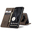 CaseMe - Telefoonhoesje geschikt voor Google Pixel 8 Pro - Wallet Book Case - Met Magnetische Sluiting - Donker Bruin
