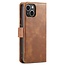 CaseMe - Telefoonhoesje geschikt voor iPhone 15 Pro Max - Bookcover - Met Afneembare Magneet-backcase - Ming Serie - Bruin