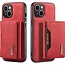 CaseMe - Telefoonhoesje geschikt voor iPhone 15 Plus - Back Cover - Met Magnetische Pasjeshouder - Rood