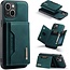 CaseMe - Telefoonhoesje geschikt voor iPhone 15 Plus - Back Cover - Met Magnetische Pasjeshouder - Groen