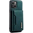 CaseMe - Telefoonhoesje geschikt voor iPhone 15 Plus - Back Cover - Met Magnetische Pasjeshouder - Groen