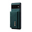 CaseMe - Telefoonhoesje geschikt voor Google Pixel 8 - Back Cover - Met Magnetische Pasjeshouder - Groen