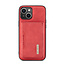 CaseMe - Telefoonhoesje geschikt voor iPhone 15 - Back Cover - Met Magnetische Pasjeshouder - Rood