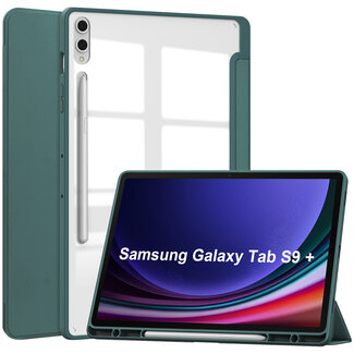 Case2go Tablet hoes geschikt voor de Samsung Galaxy Tab S9 Plus/S9 FE Plus (2023) - Groen
