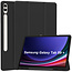 Case2go - Tablet hoes geschikt voor Samsung Galaxy Tab S9 Plus  (2023) - Auto Wake/Sleep functie - Tri-Fold Book Case met penhouder -Zwart