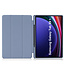 Case2go - Tablet hoes geschikt voor Samsung Galaxy Tab S9 Plus  (2023) - Auto Wake/Sleep functie - Tri-Fold Book Case met penhouder - Paars