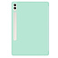 Case2go - Tablet hoes geschikt voor Samsung Galaxy Tab S9 Plus  (2023) - Auto Wake/Sleep functie - Tri-Fold Book Case met penhouder - Mint Groen