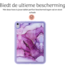 Hoozey - Back Cover voor Apple iPad 10 (2022) - 10.9 inch - Tablet hoes - Marmer print - Paars