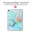 Hoozey - Back Cover voor Apple iPad Air 4/5 (2022/2020) - 10.9 inch - Tablet hoes - Marmer print - Turquoise