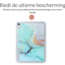 Hoozey - Back Cover voor Apple iPad Air 4/5 (2022/2020) - 10.9 inch - Tablet hoes - Marmer print - Turquoise