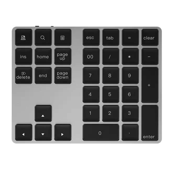 WiWu - Numeriek toetsenbord - Numpad - 34 toetsen - Draadloos - Type C aansluiting - Space Grey