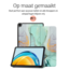 Hoozey - Book Case voor Apple iPad 10 (2022) - 10.9 inch - Sleep cover - Marmer print - Groen