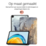 Hoozey - Book Case voor Apple iPad 10 (2022) - 10.9 inch - Sleep cover - Marmer print - Grijs/Goud