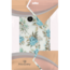 Hoozey - Hoesje voor Apple iPhone 13 Pro Max - Flower Print - Goud / Blauw