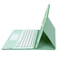 Case2go - Bluetooth Toetsenbord Hoes voor Samsung Galaxy Tab S10 Plus / S9 FE Plus / S9 Plus (12.4 inch) – Met Pencil Houder & Auto Wake/Sleep - Mint Groen