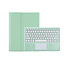 Case2go - Bluetooth Toetsenbord Hoes voor Samsung Galaxy Tab S10 Plus / S9 FE Plus / S9 Plus (12.4 inch) – Met Pencil Houder & Auto Wake/Sleep - Mint Groen