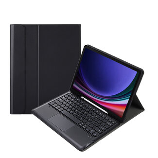 Cover2day Case2go - Bluetooth Toetsenbord Hoes voor Samsung Galaxy Tab S10 Plus / S9 FE Plus / S9 Plus (12.4 inch) – Met Pencil Houder & Auto Wake/Sleep - Zwart